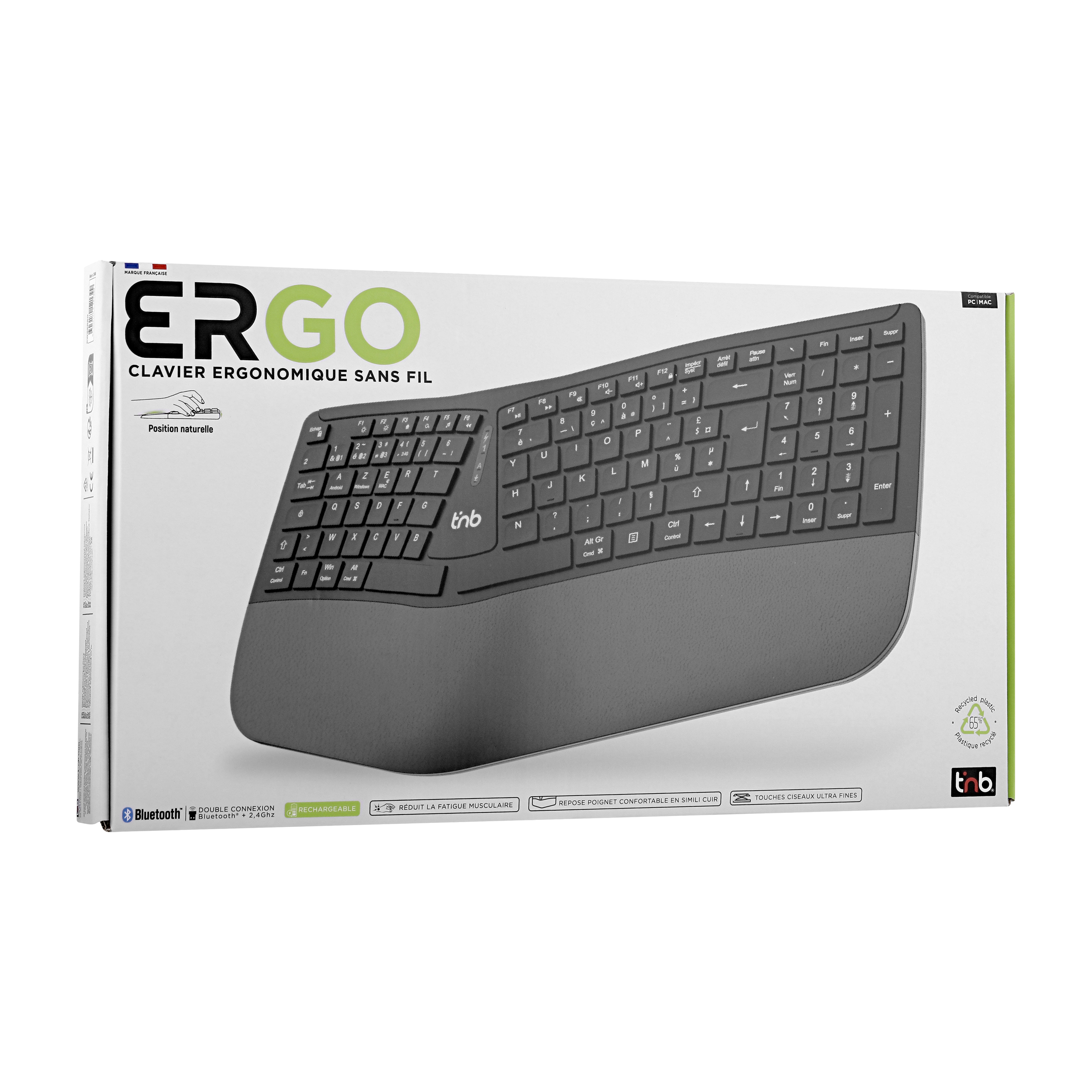 clavier-ergonomique-ergo-wave-pro-sans-fil-bluetooth-repose-poignet-noir-avec-emballage