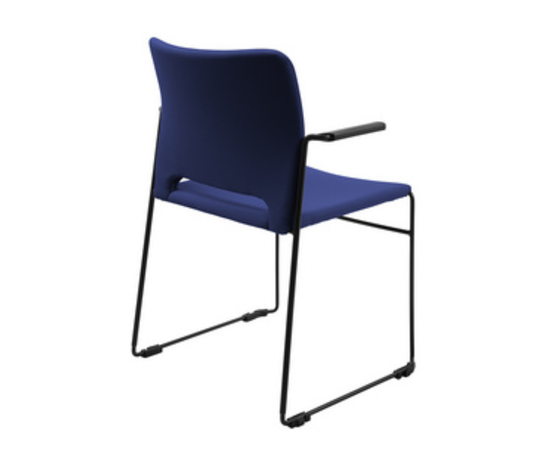 chaise-visiteur-visit-lite-bleu-rembourré-avec-accoudoirs-vue-de-derrière