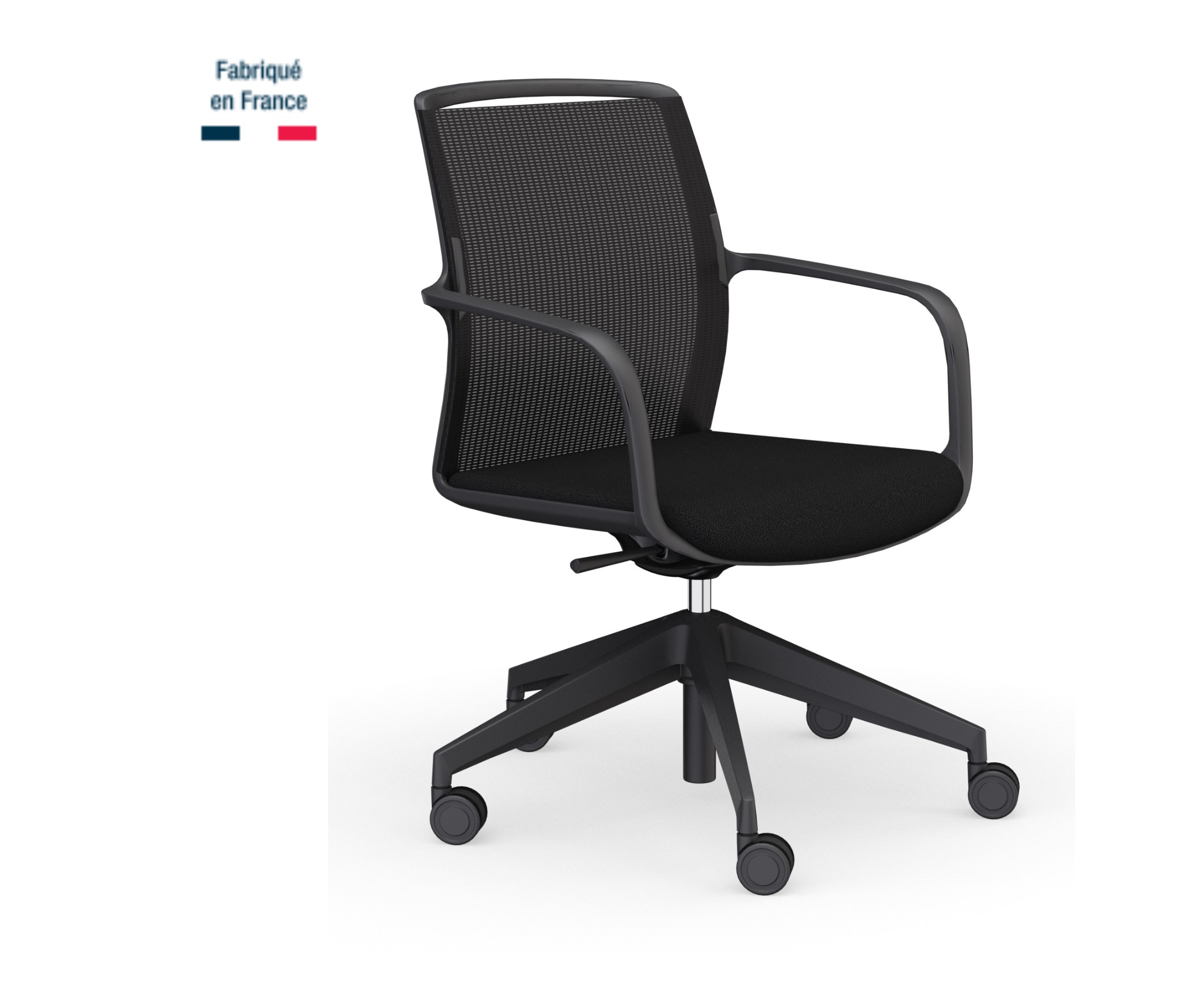 chaise-visiteur-louis-a-roulettes