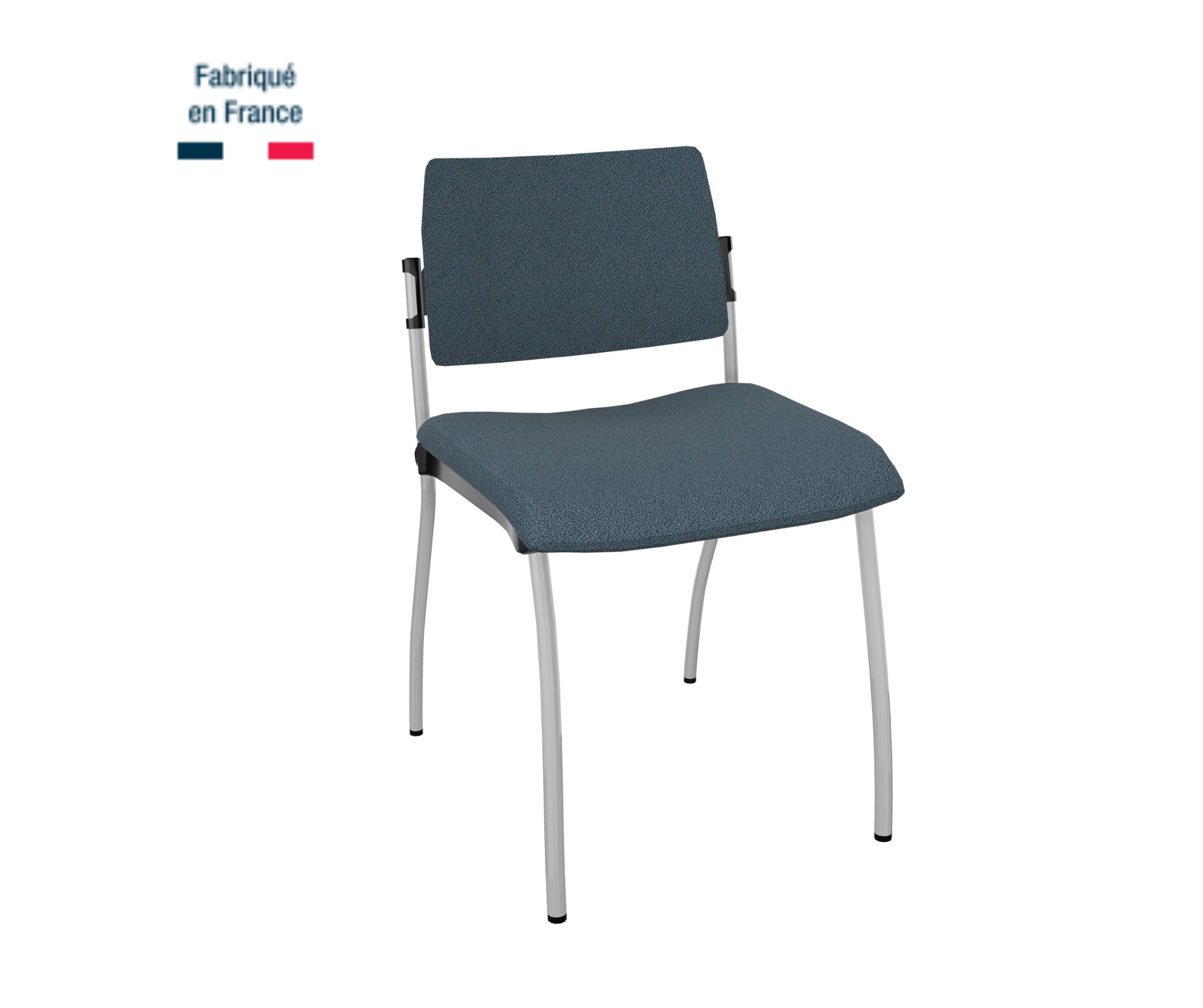chaise-inventiv-dos-tissu-pieds-gris-alu
