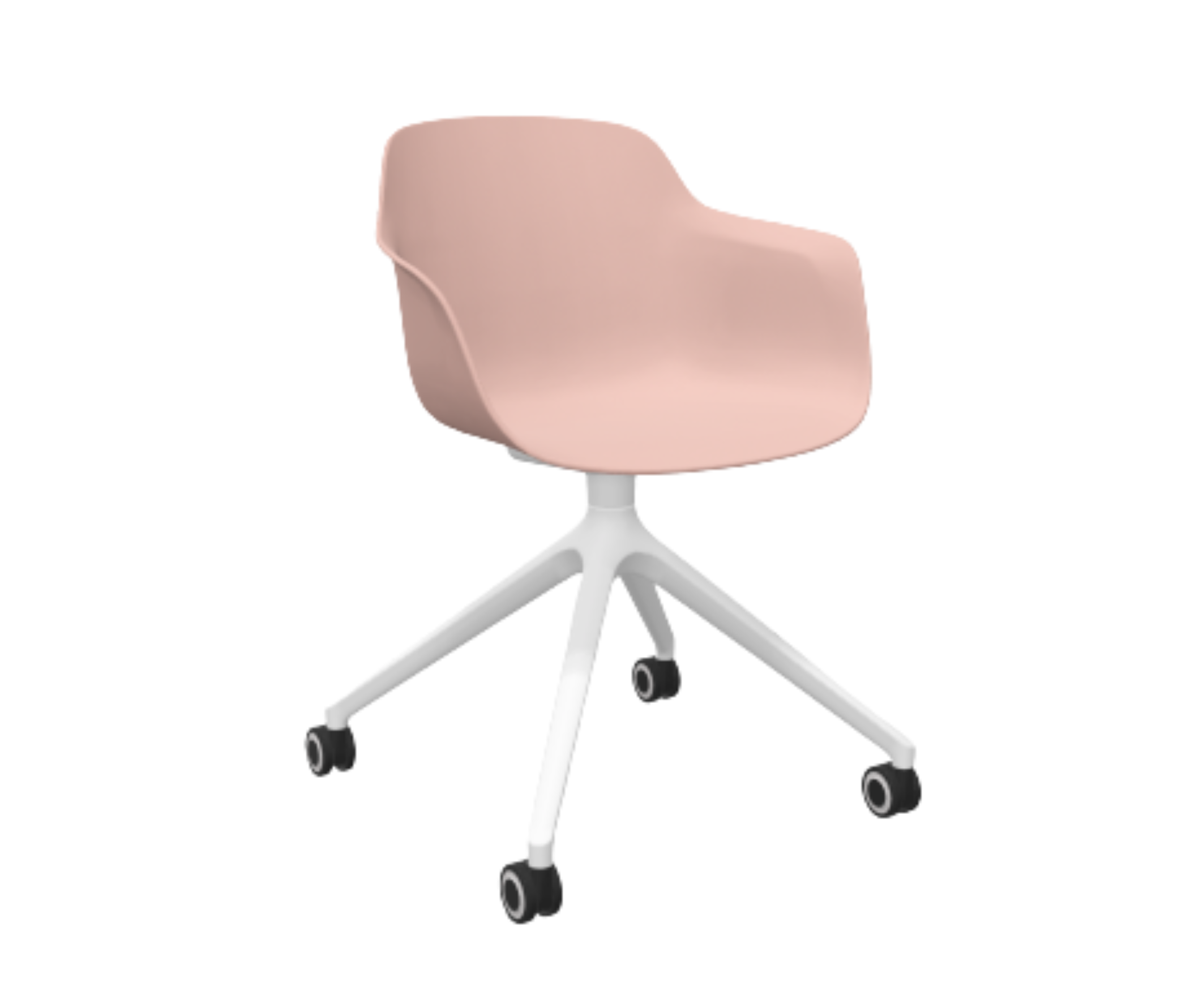 chaise-de-reunion-a-roulettes-weekly-meet-rose-blanche