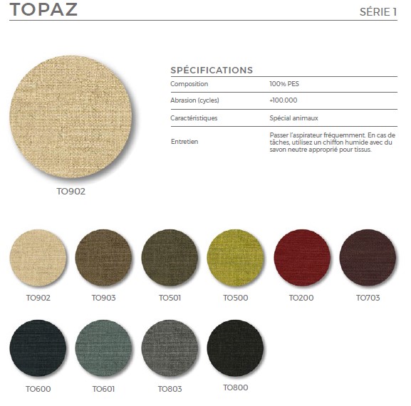 tissus SERIE 1 TOPAZ