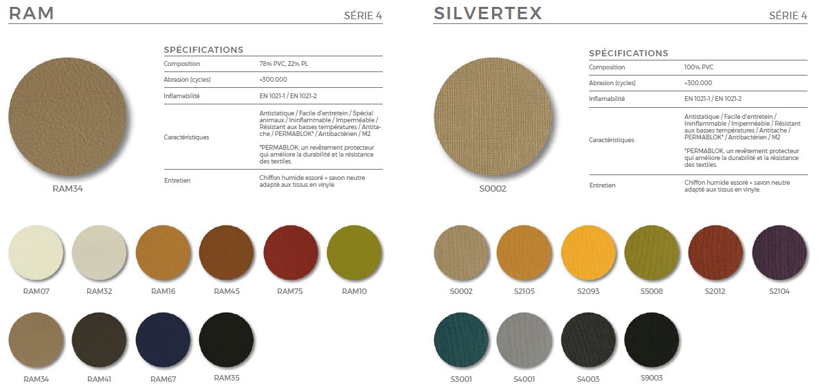 tissus SERIE 4 RAM SILVERTEX