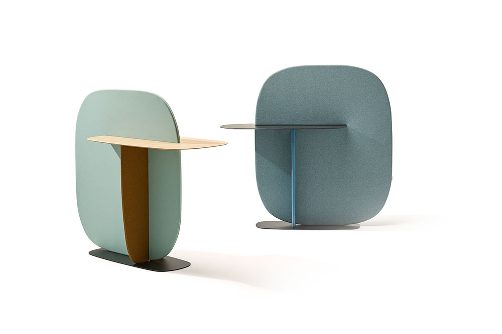 cloison-acoustique-noray-pieds-en-aluminium-avec-étagère