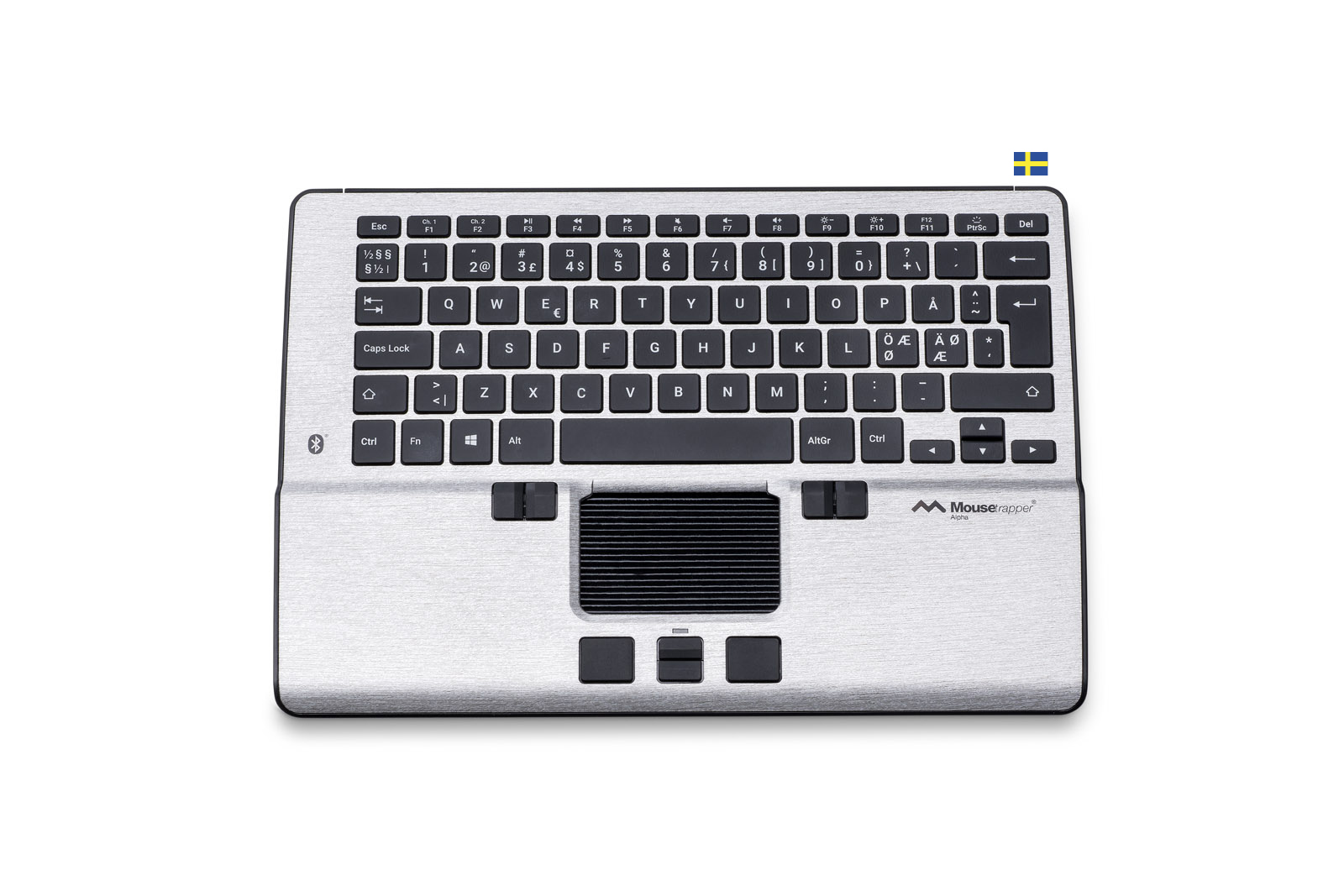 Mousetrapper Alpha souris centrale ergonomique 2 en 1 clavier integre sans fil Bluetooth