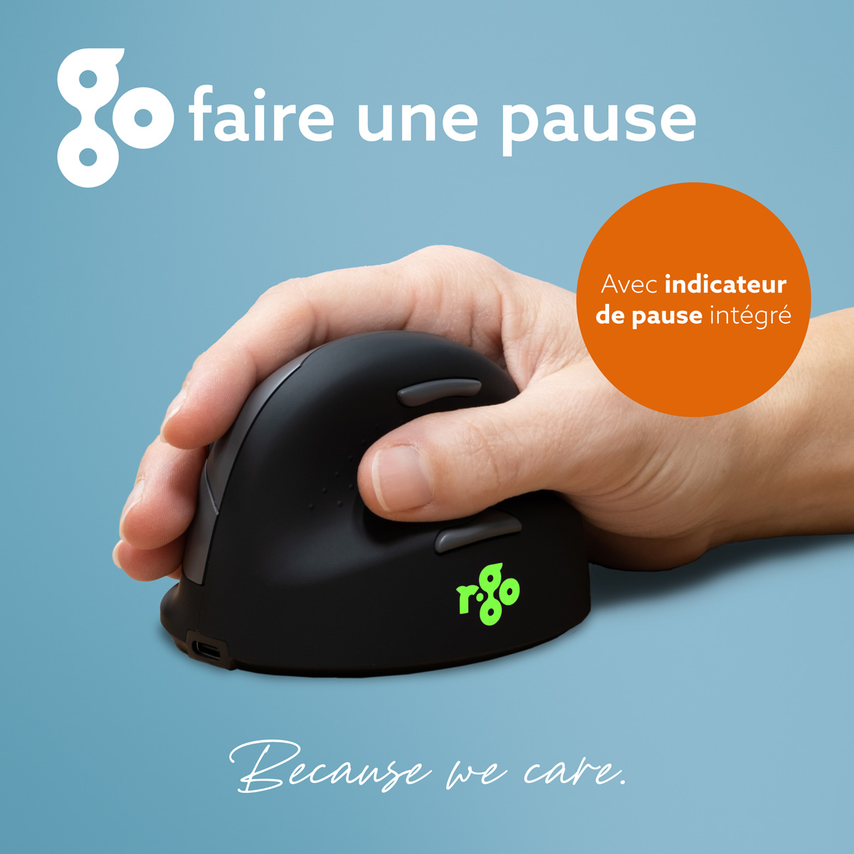 Voyant LED tricolore vert orange rouge R-Go HE Break rappel pause travail sain