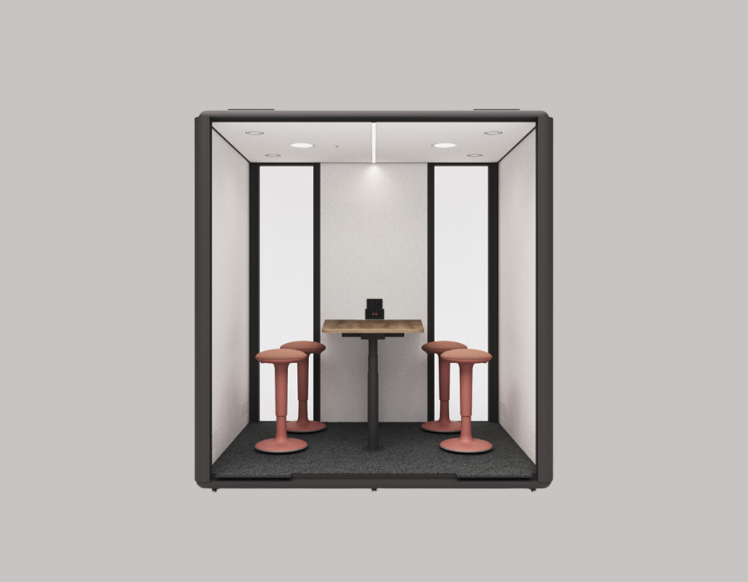 cabine acoustique domus l meet reglable en hauteur