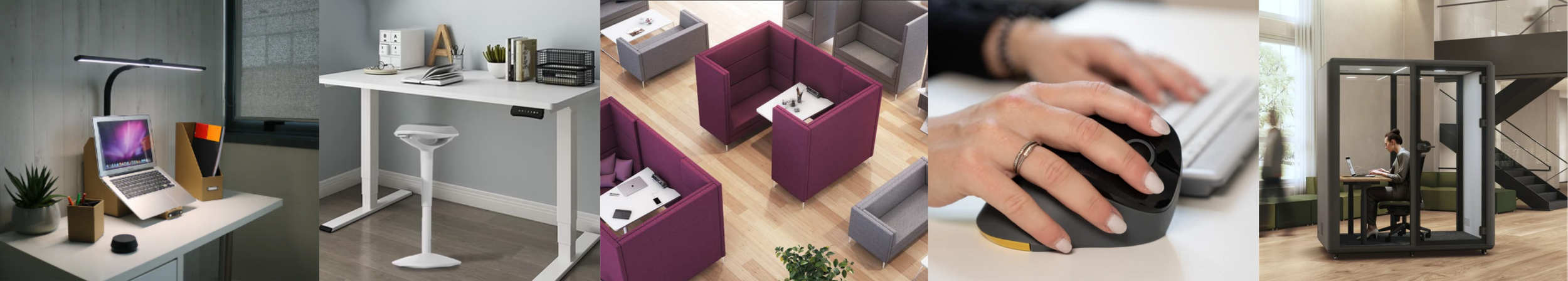 bandeau presentant les produits ergonomiques qvt et bien etre