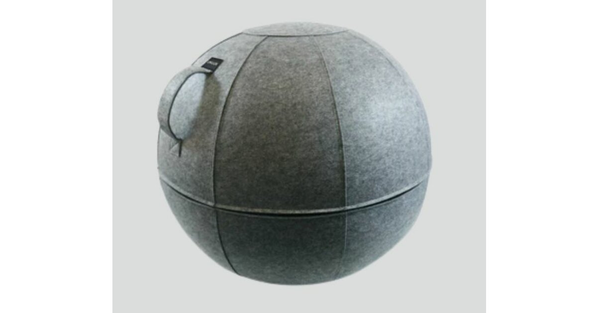 Unilux Ergo Sphere Balle D'Assise Gris - Chaise Ballon Ergonomique Anti-MaUX De Dos