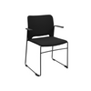 chaise-visiteur-visit-lite-noir-rembourré-avec-accoudoirs