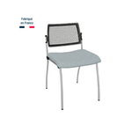 chaise-inventiv-dos-résille-pieds-gris-alu
