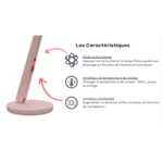 Boutons contraste variateur intensite temperature couleur lampe Polux Original