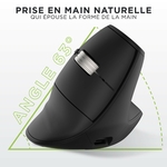 Inclinaison 63 degres ERGO INFINITE Tnb posture naturelle anti-TMS poignet