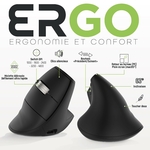 Souris verticale rechargeable bureau ERGO INFINITE Tnb silencieuse USB-C