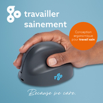 Canal pouce auriculaire R-Go HE Basic soutien tous doigts prevention glissement