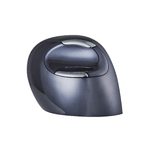 Evoluent D BakkerElkhuizen souris verticale ergonomique filaire sans fil 6 boutons noire chrome vu de cote