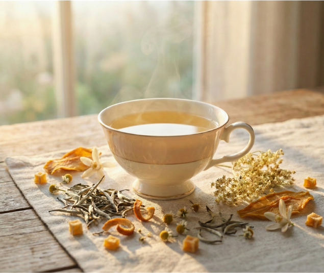 N°8 Nectar daurore thé blanc tasse
