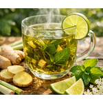 Thé vert jardin givré tasse