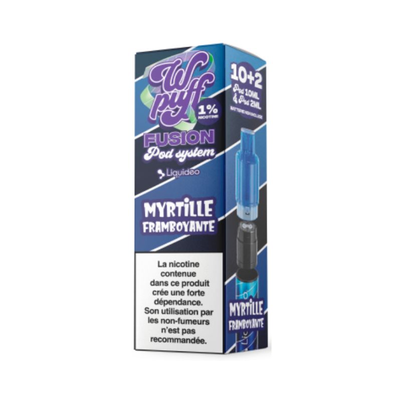 POD FUSION WPUFF MYRTILLE FRAMBOYANTE - E-LIQUIDE/SEL DE NICOTINE - cazavape POD FUSION WPUFF MYRTILLE FRAMBOYANTE - E-LIQUIDE/SEL DE NICOTINE - cazavape