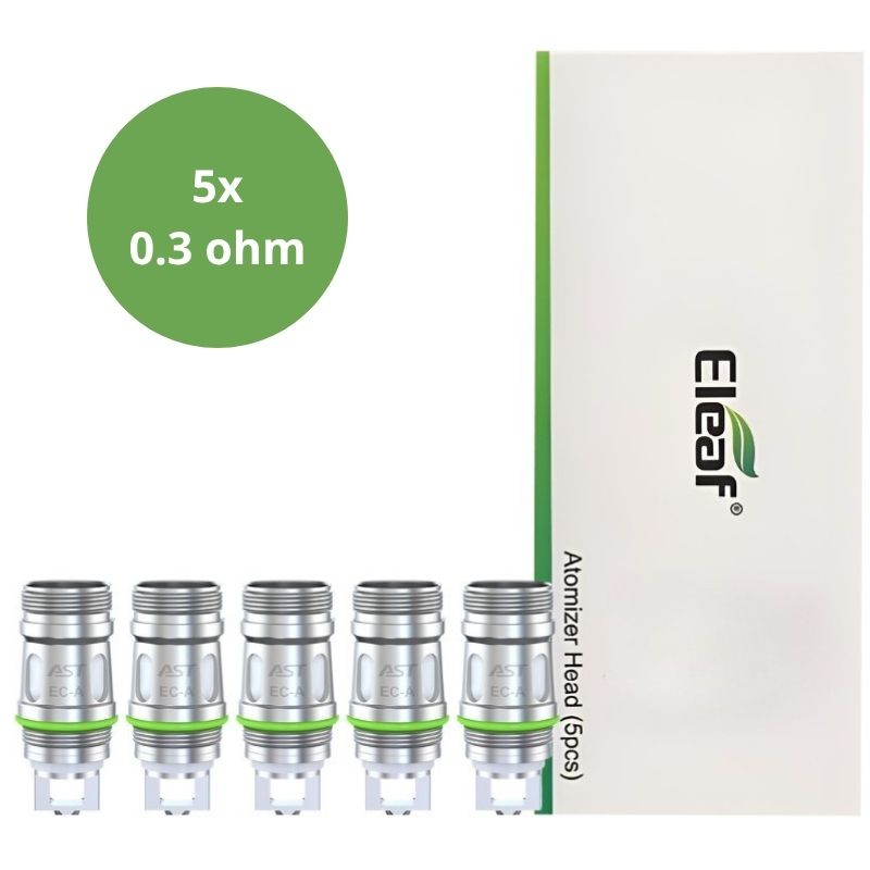 ELEAF - 5x RÉSISTANCES EC-A - 0.3 ohm