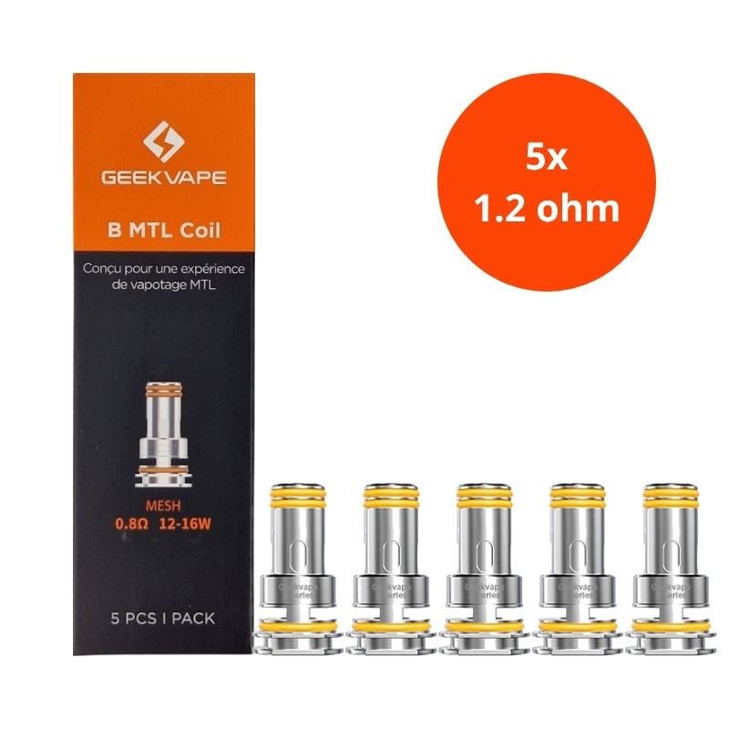 GEEK VAPE - 5 RÉSISTANCE B SERIE MTL 12