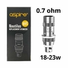 ASPIRE - Resistance Nautilus BVC - 07 ohm