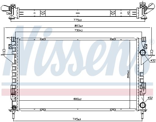 RADIATEUR EAU MOTEUR NISSENS 637666____