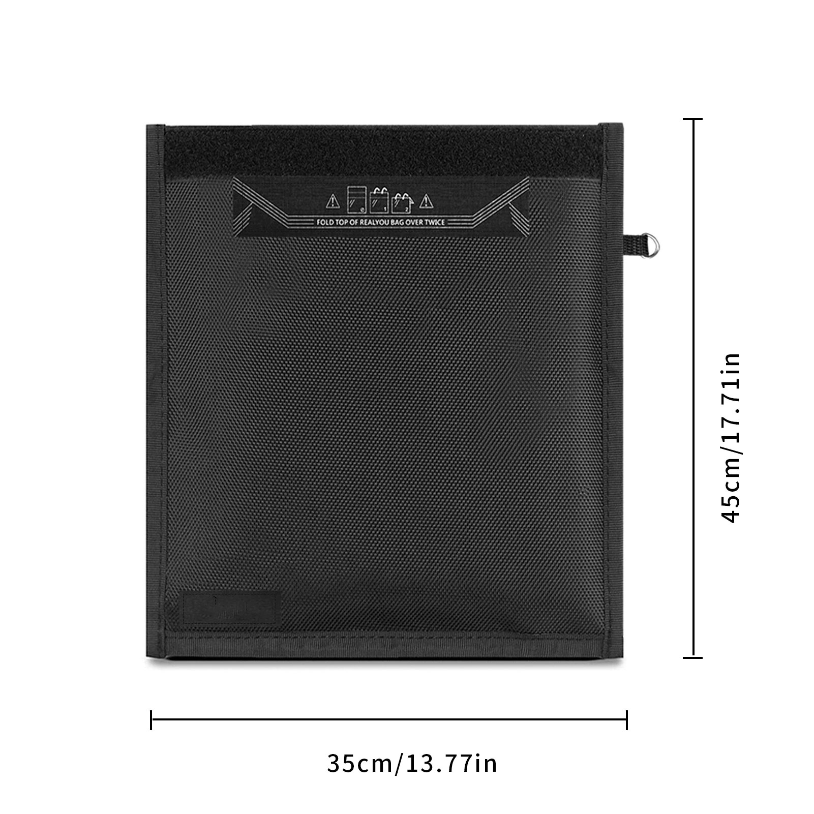 Dimensions of the black XXL Faraday pouch