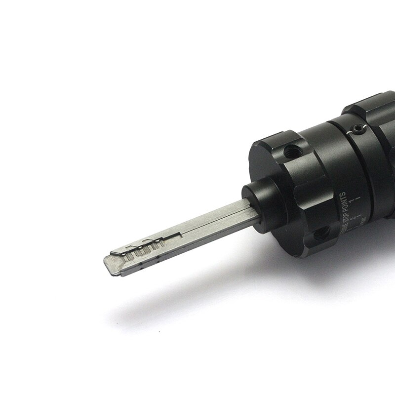 Close-up of the TOY48 turbo decoder handle and shaft
