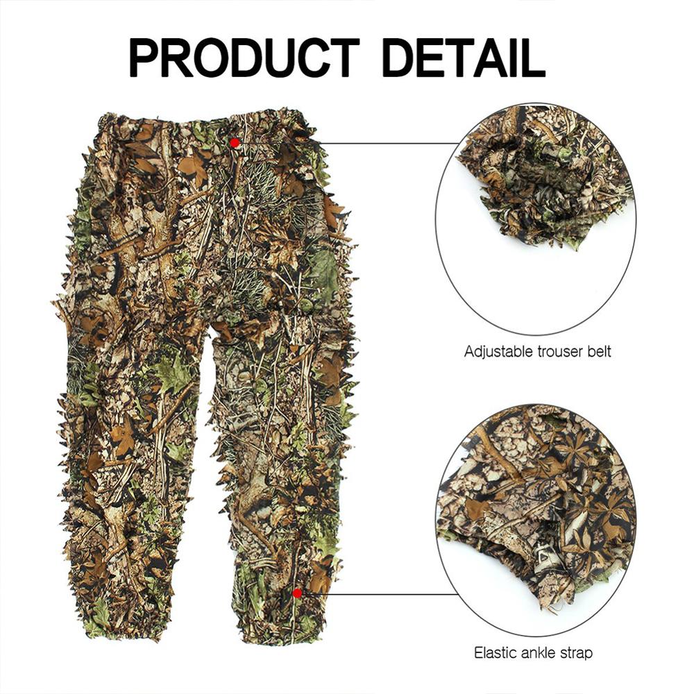 Details of the Ghillie camouflage trousers