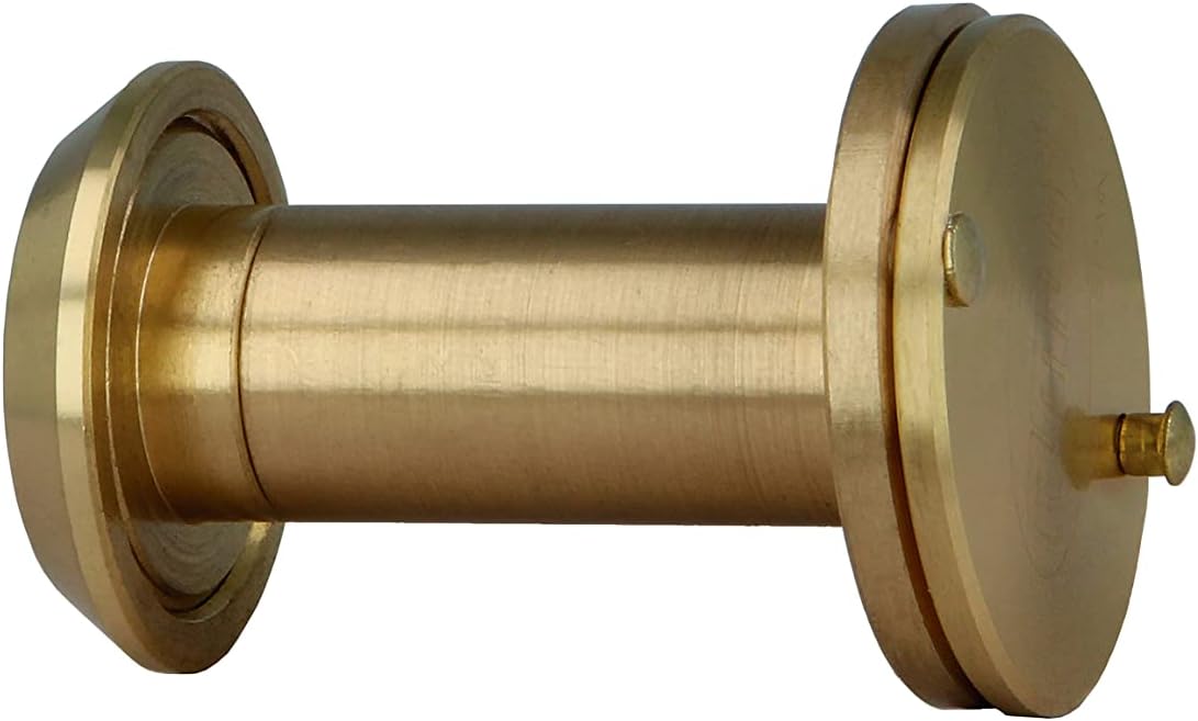 Side view of the peephole tube with the interior flap closed