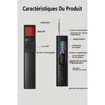 Controls and features of the X13 hidden camera detector