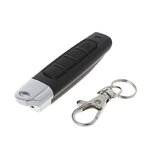Black and silver remote control cloner with carabiner