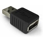 Black physical USB keylogger with USB connectors