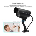 Illustration of dummy CCTV camera mounting and angle adjustment