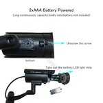 Open battery compartment of the dummy CCTV camera