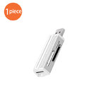 Silver USB memory card reader
