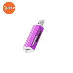 Purple USB memory card reader