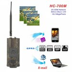Trail camera with antenna and illustrated photo transmission