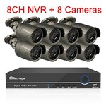 CCTV kit with eight cameras and recorder