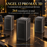 ANGEL 12 PRO MAX 3D with three synchronised microphone jammers, 264 transducers in total
