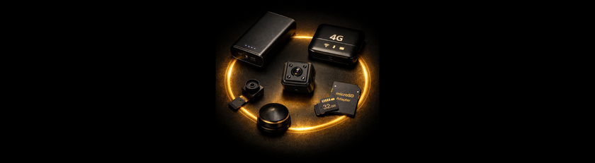 Spy Camera Accessories: Batteries, Mounts, 4G Routers and Storage Guide — article illustration