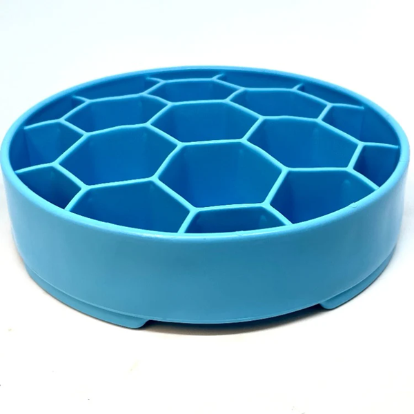 Gamelle chien anti glouton alvéoles abeilles