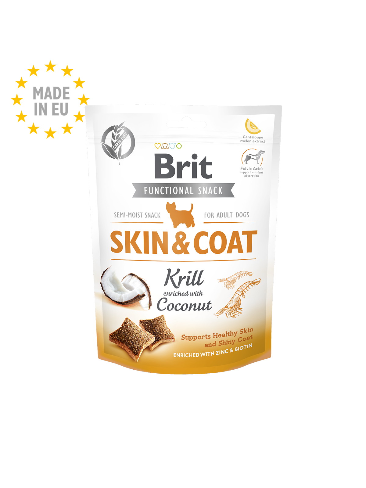 Brit Care Dog Functional Snack Skin&amp;Coat Krill