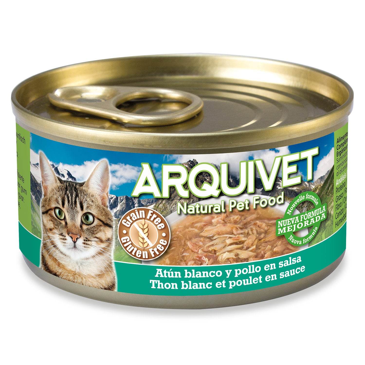 Patée chat arquivet thon blanc poulet en sauce