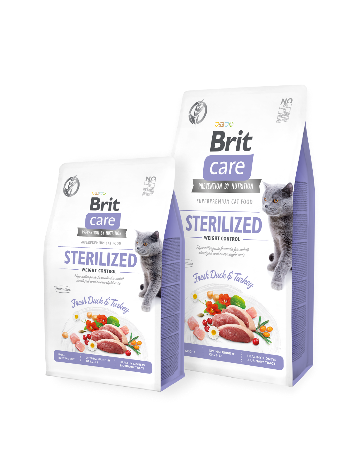 croquettes chat brit car sterilized canard dinde