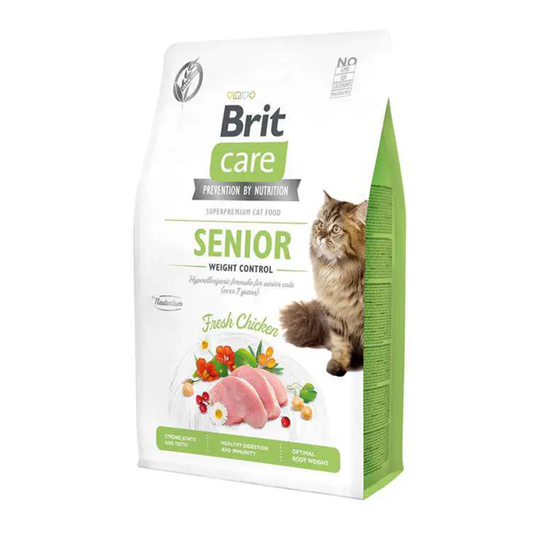 Brit care chat senior fresh chicken 2kg