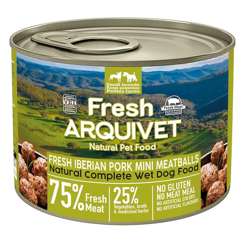 arquivet-fresh-iberian-pork-mini-meatballs-mini-boulettes-de-porc-iberique-avec-citrouille-et-haricots-verts-200g