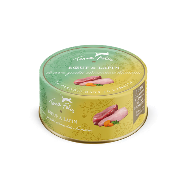 terra felis boeuf lapin 80g