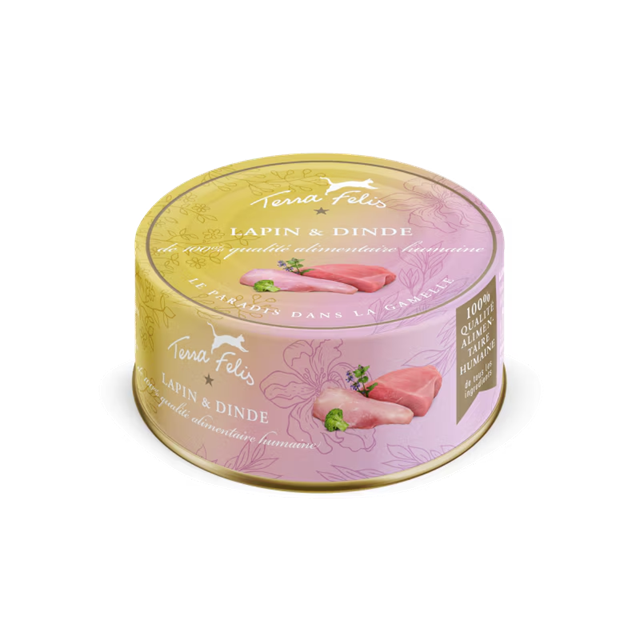 terra felis lapin dinde 80g